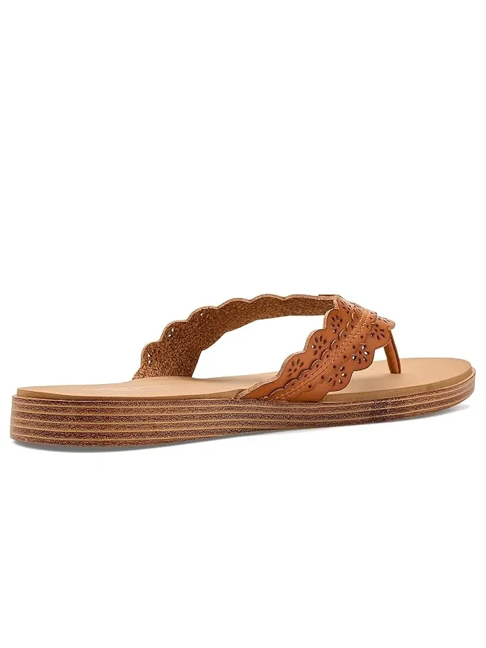 Сандалии с цветочным вырезом Summer Cove SKECHERS — изображение 3 из 4, бежевый