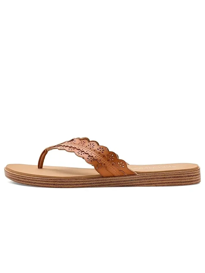 Сандалии с цветочным вырезом Summer Cove SKECHERS — изображение 4 из 4, бежевый