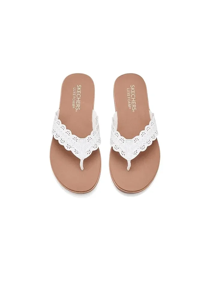 Сандалии с цветочным принтом Summer Cove SKECHERS — изображение 2 из 4, белый
