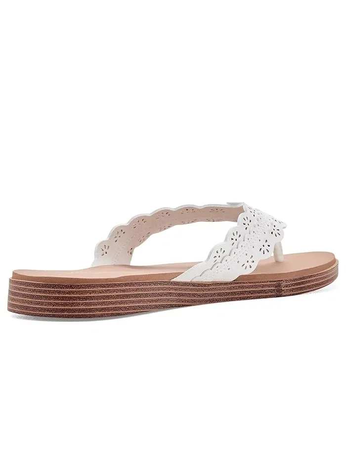 Сандалии с цветочным принтом Summer Cove SKECHERS — изображение 3 из 4, белый