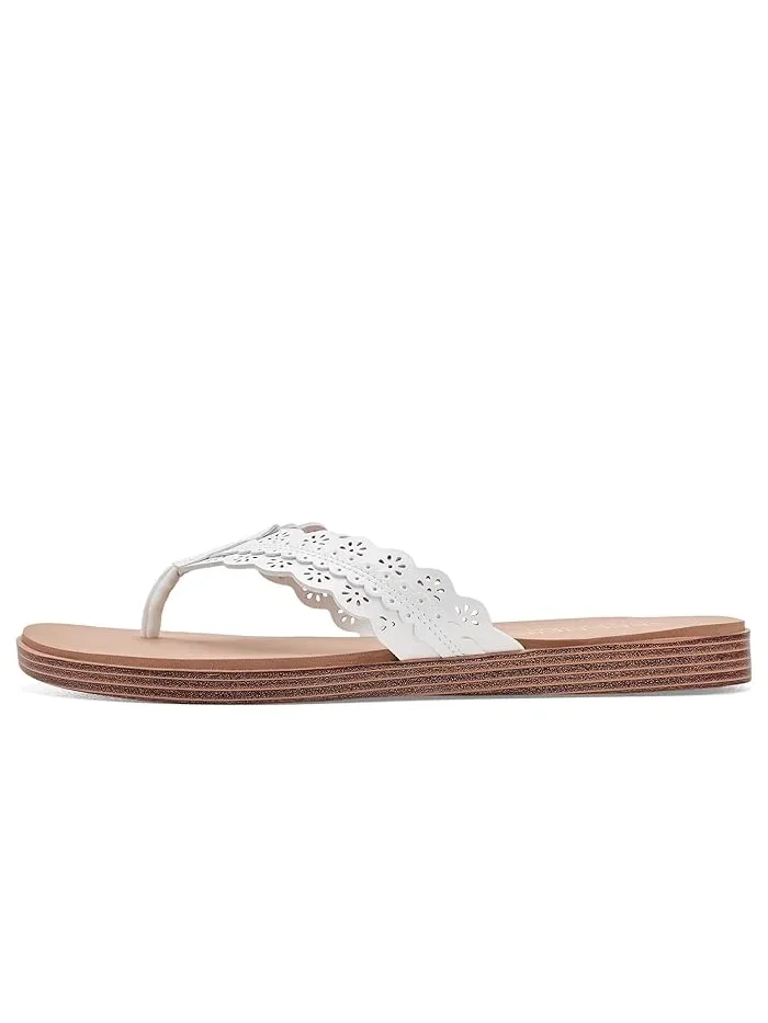 Сандалии с цветочным принтом Summer Cove SKECHERS — изображение 4 из 4, белый