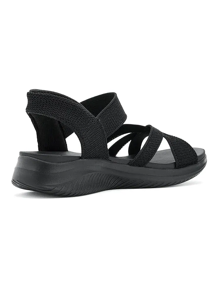 Сандалии Ultra Flex 3.0 Slip-Ins SKECHERS — изображение 3 из 4, черный/черный