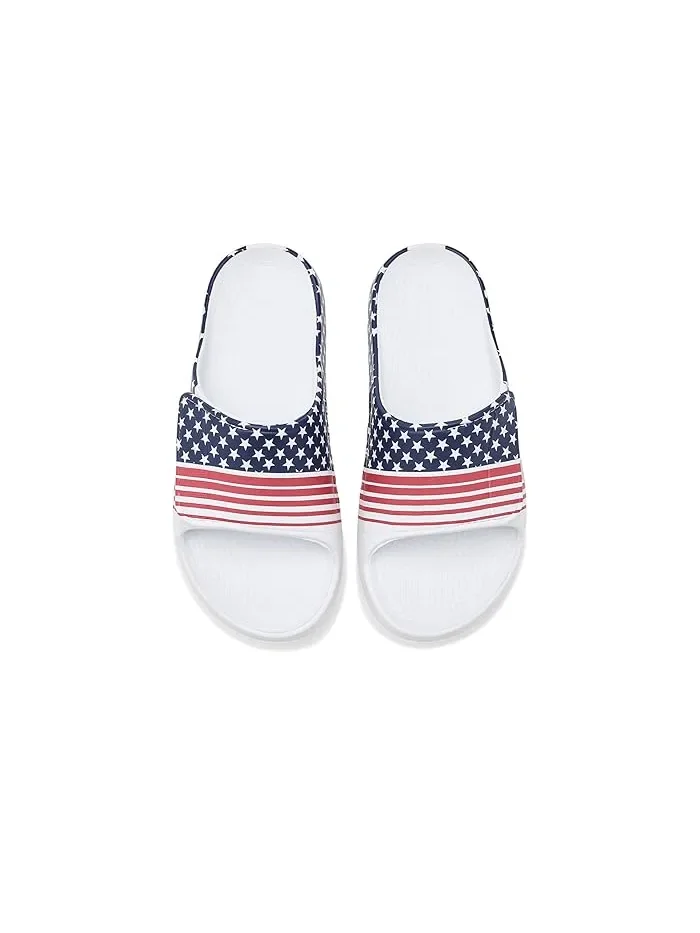 Сандалии спортивные Ooaah Sport Slide Limited OOFOS, Stars and Stripes — изображение 2 из 4, мульти