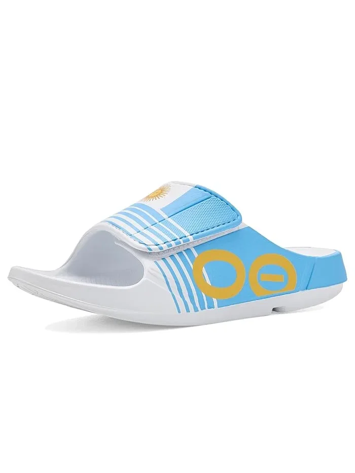 Сандалии спортивные Ooaah Sport Slide Limited OOFOS, Argentina Flag — изображение 1 из 4, флаг аргентины