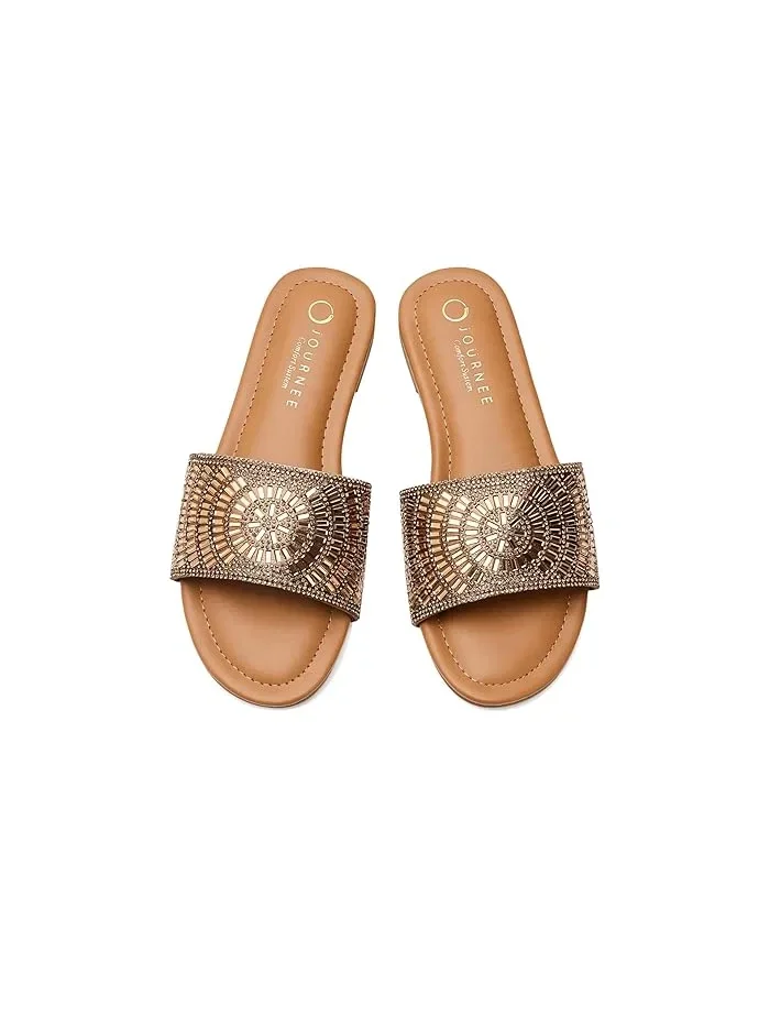 Сандалии с открытым носком Maria Journee Collection — изображение 2 из 4, золото