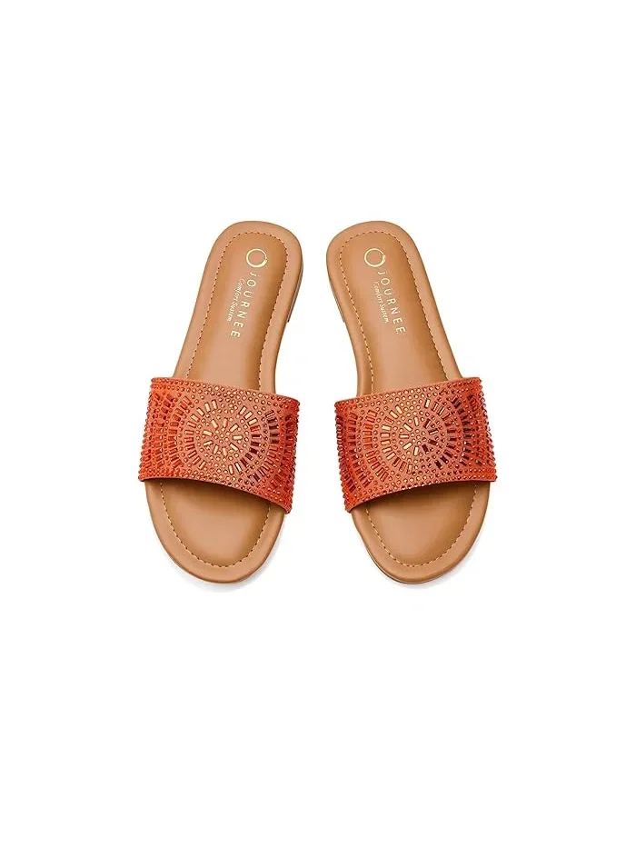 Сандалии с открытым носком Maria Journee Collection — изображение 2 из 4, оранжевый