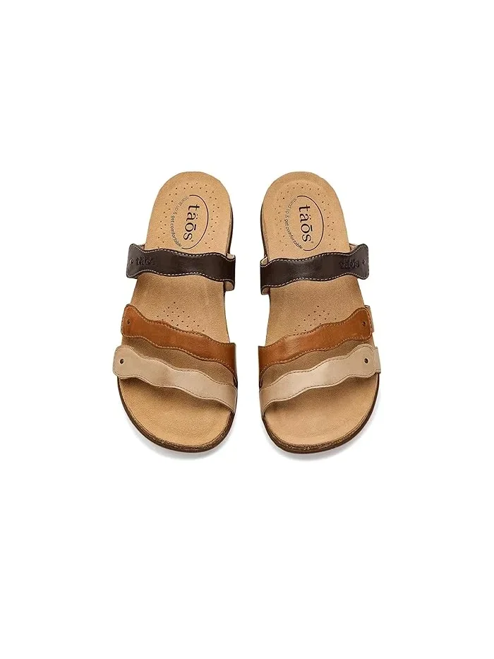 Сандалии с ремешками Scribble Taos Footwear — изображение 2 из 4, коричневый мульти