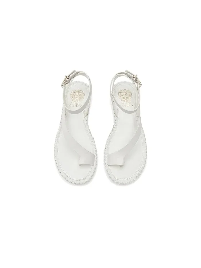 Сандалии с ремешком на щиколотке и петлей для пальца Libahs Vince Camuto — изображение 2 из 4, белый
