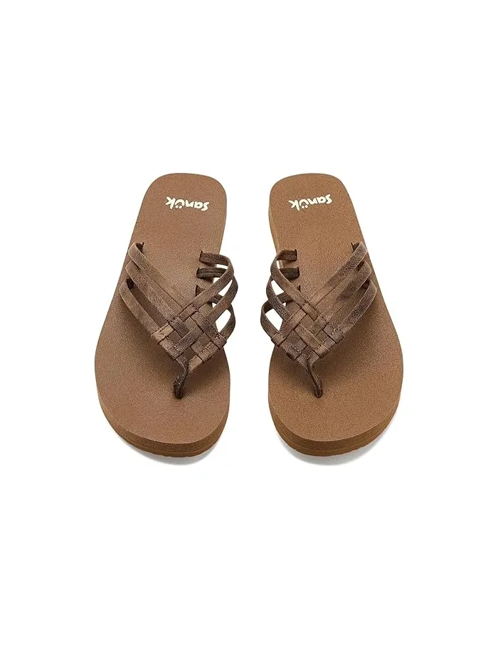 Сандалии Sanuk Yoga Sandy Novelty — изображение 2 из 4, бежевый