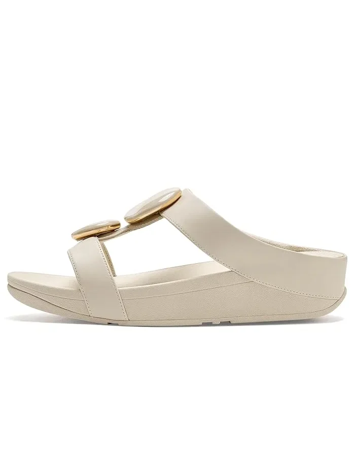 Сандалии с мраморными вставками Fino H-bar FitFlop — изображение 4 из 4, бежевый
