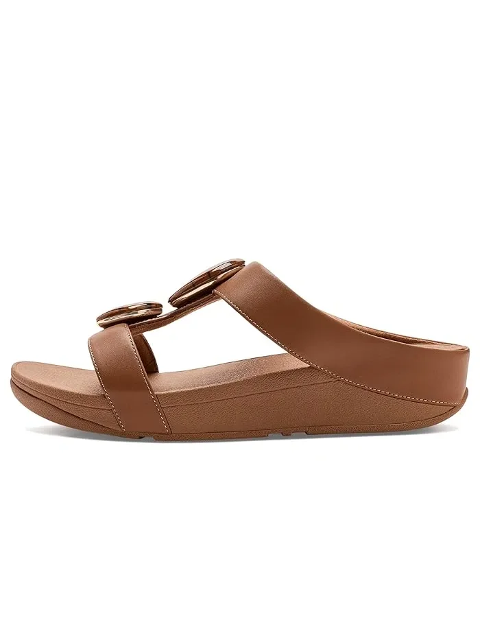 Сандалии с мраморными вставками Fino Marbled-Stone H-bar FitFlop — изображение 4 из 4, глубокий бежевый