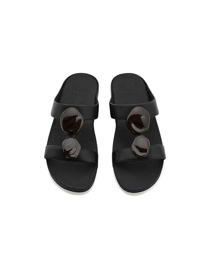 Сандалии с мраморным узором Fino H-bar FitFlop — изображение 2 из 4, черный