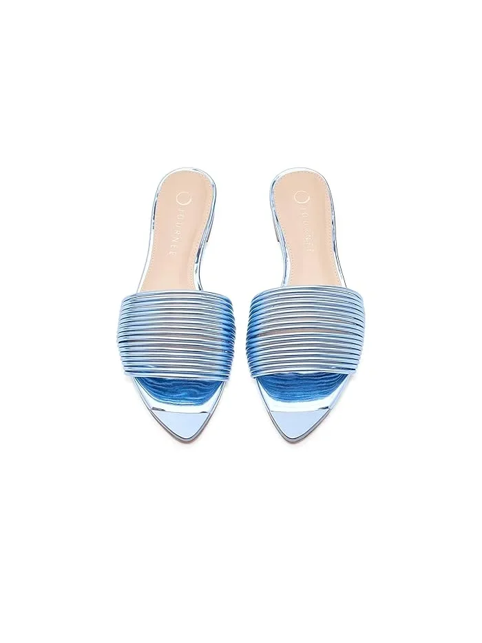 Сандалии с открытым носком Feather Journee Collection — изображение 2 из 4, синий