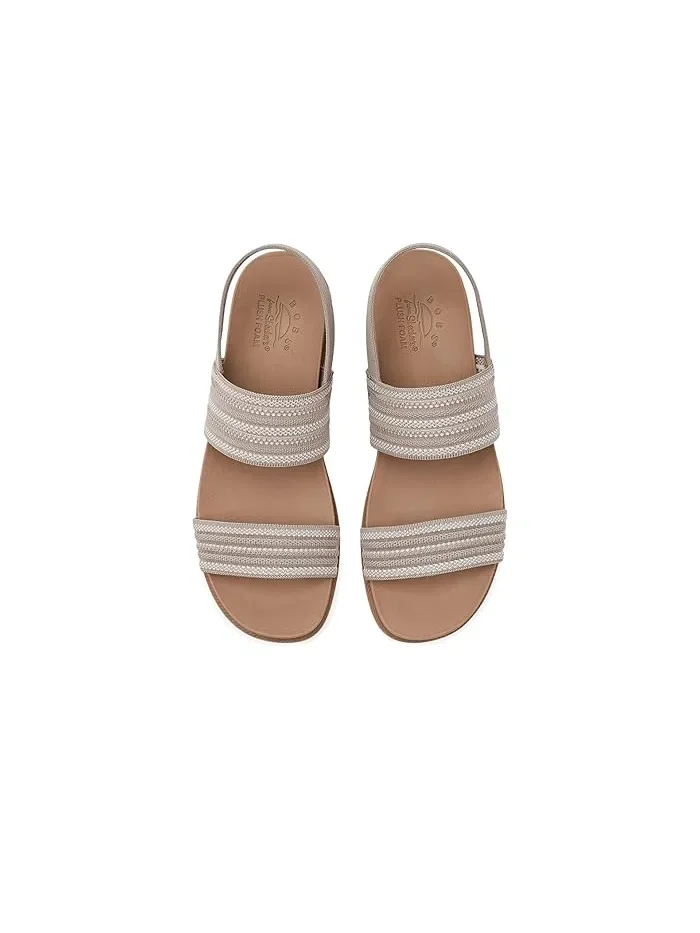 Сандалии с дышащим трикотажем Bobs Desert Kiss Low BOBS from SKECHERS — изображение 2 из 4, тауп