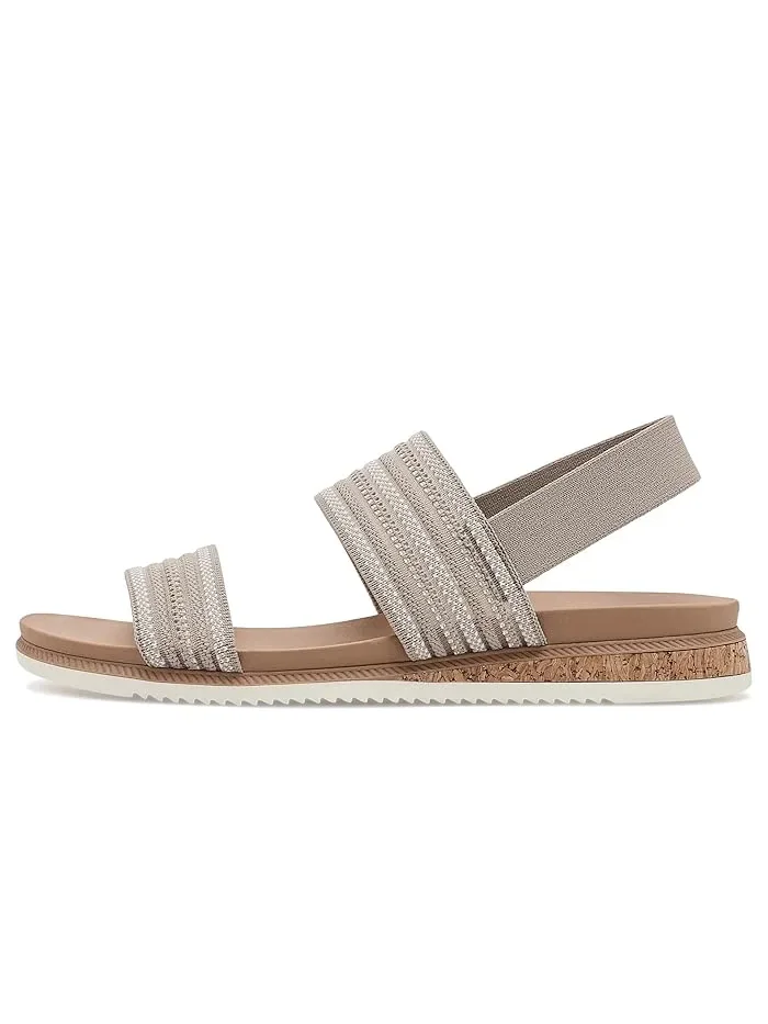 Сандалии с дышащим трикотажем Bobs Desert Kiss Low BOBS from SKECHERS — изображение 4 из 4, тауп