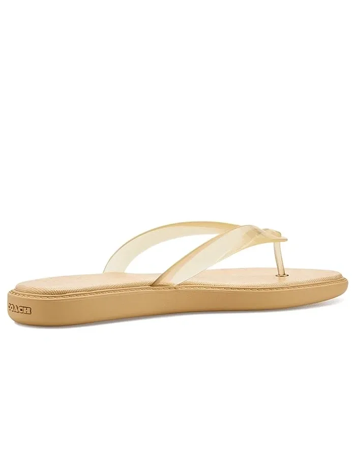 Сандалии шлепанцы Jelly Flip-Flops COACH — изображение 3 из 4, ванильный
