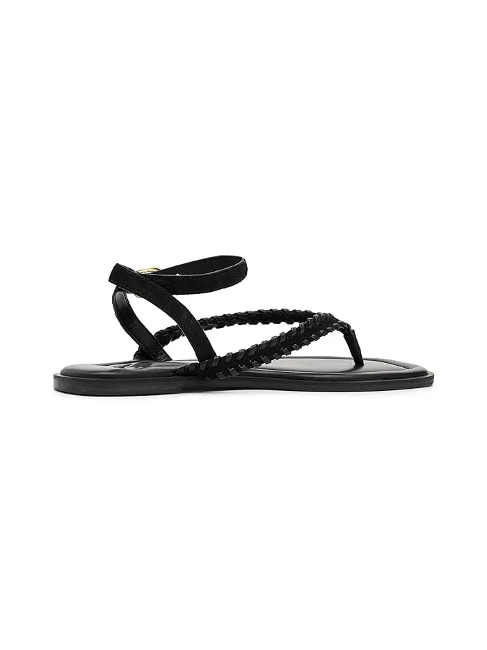 Сандалии с декоративной строчкой Waverly Whipstitch Free People — изображение 2 из 4, черный