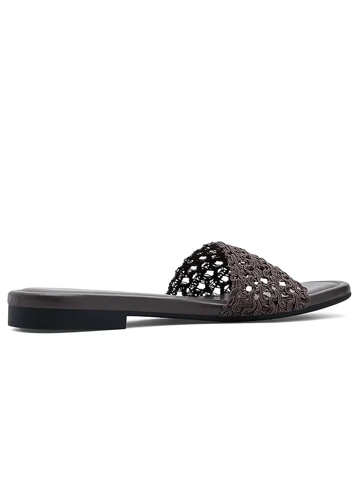 Сандалии Ellie Slides Dark Mocha Mesh — изображение 3 из 4, бежевый
