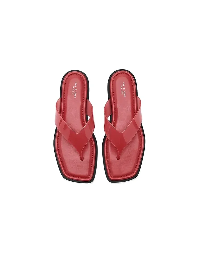 Сандалии геометрические Gracie Jelly Thong rag & bone — изображение 2 из 4, лавовый