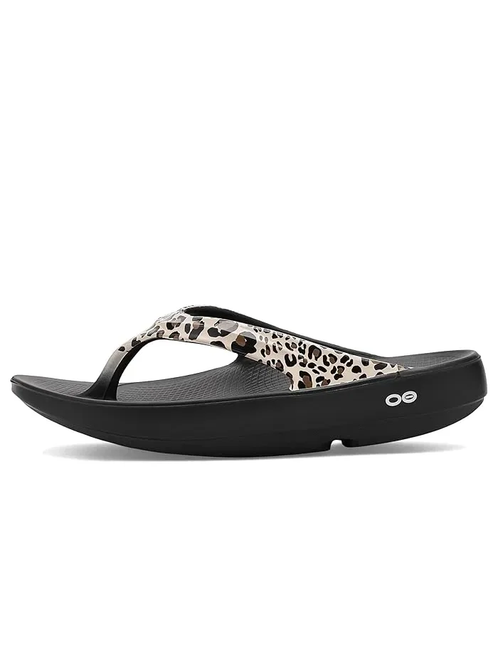 Сандалии Oolala Limited Thong OOFOS, Leopard — изображение 4 из 4, леопардовый