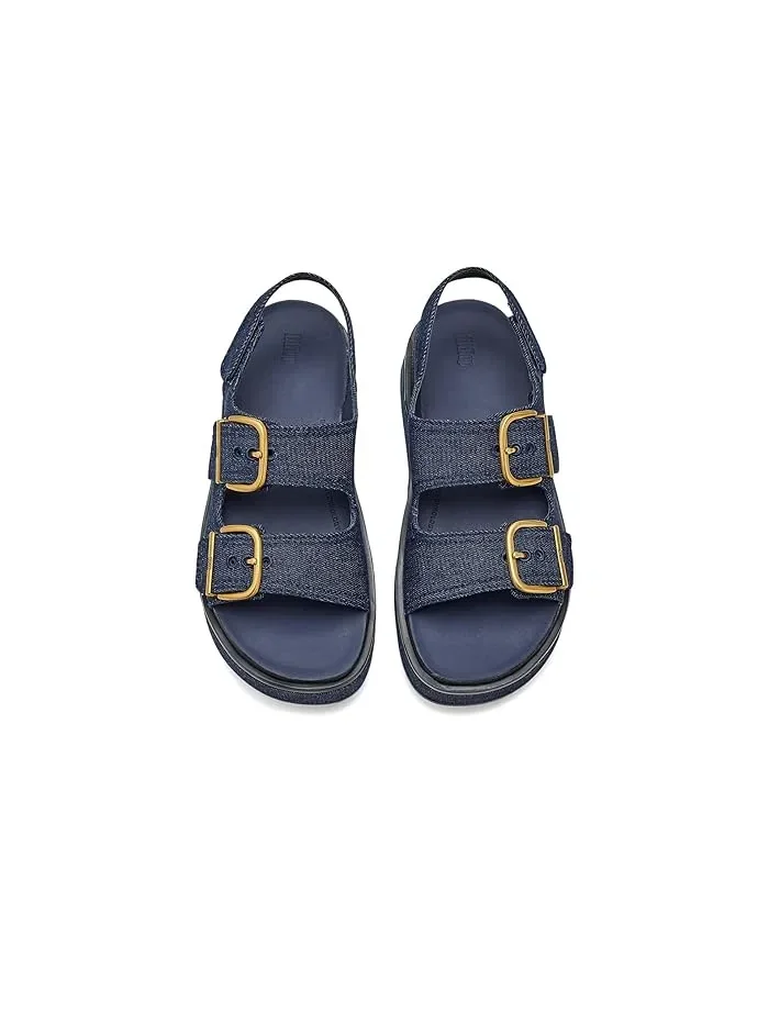 Сандалии FitFlop Gen FF Max с пряжкой джинсовые — изображение 2 из 4, темный джинсовый синий