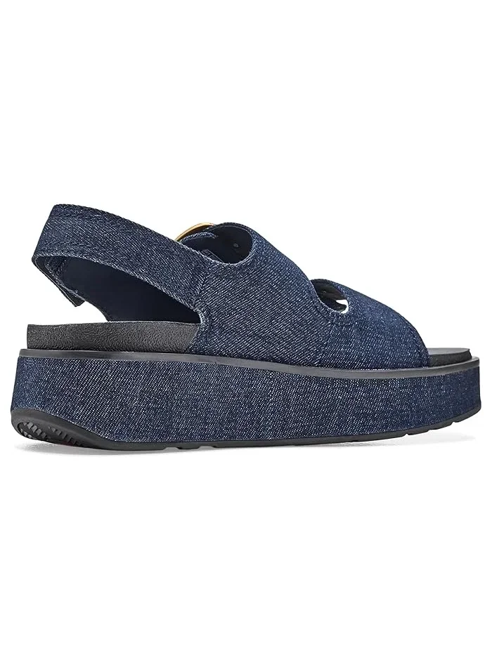 Сандалии FitFlop Gen FF Max с пряжкой джинсовые — изображение 3 из 4, темный джинсовый синий