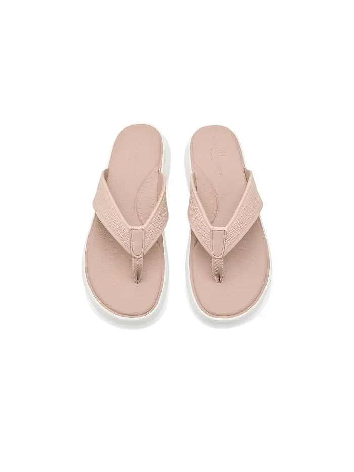 Сандалии-клины на платформе Solevana Post Clarks — изображение 2 из 4, песочный