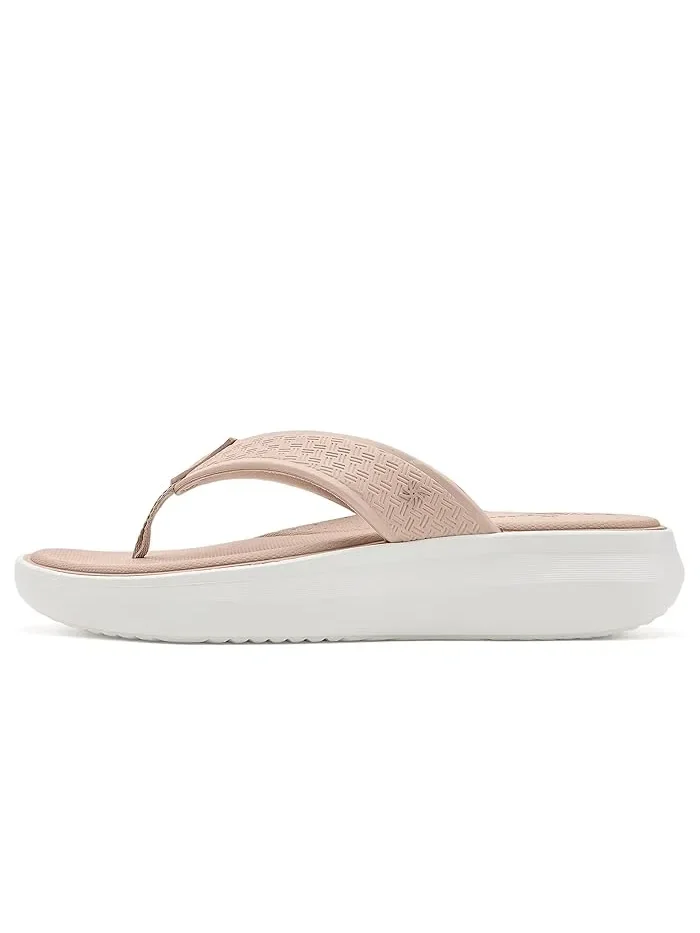 Сандалии-клины на платформе Solevana Post Clarks — изображение 4 из 4, песочный