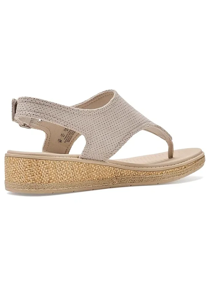 Босоножки на танкетке Beachy Thong LifeStride — изображение 3 из 4, бежевый