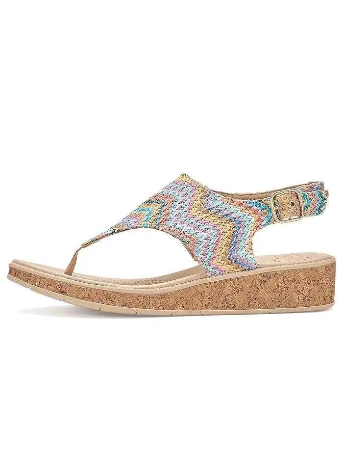 Босоножки LifeStride Beachy Thong Sandals — изображение 4 из 4, бежевый мульти