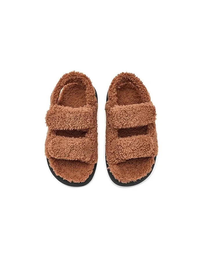 Сандалии Shearling Sandal MOON BOOT — изображение 2 из 4, коричневый