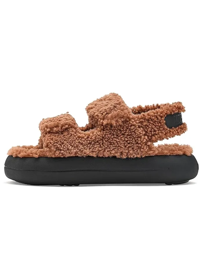 Сандалии Shearling Sandal MOON BOOT — изображение 4 из 4, коричневый