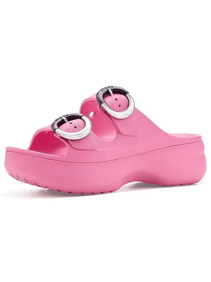 Сандалии платформа Saturday Buckle Crocs — изображение 1 из 4, розовый