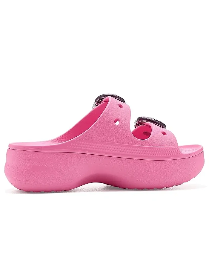 Сандалии платформа Saturday Buckle Crocs — изображение 3 из 4, розовый
