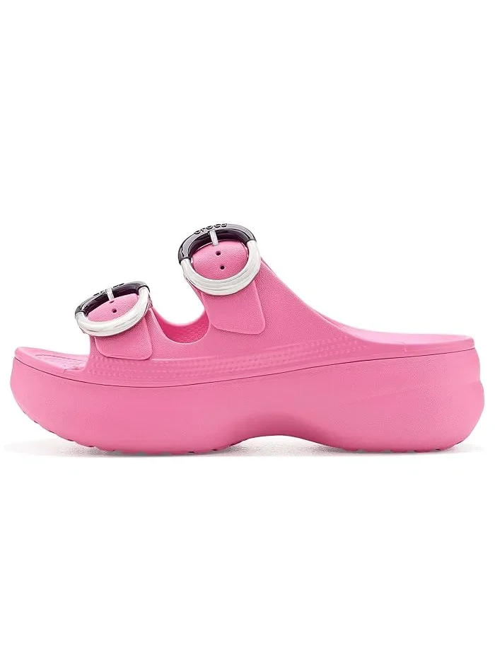 Сандалии платформа Saturday Buckle Crocs — изображение 4 из 4, розовый