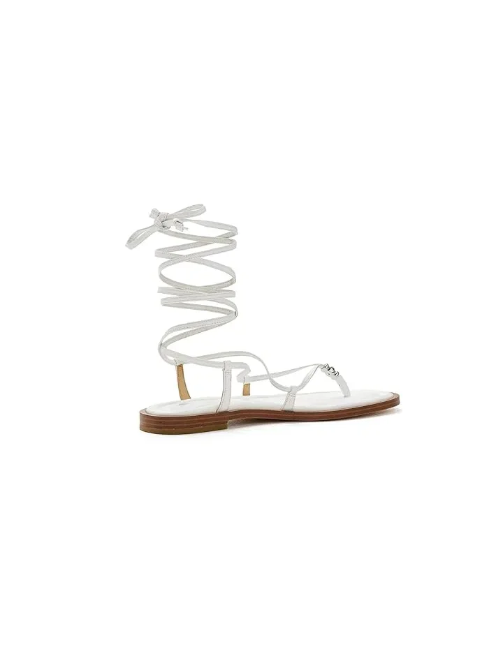 Сандалии с завязками Khloe MICHAEL Michael Kors — изображение 2 из 4, белый