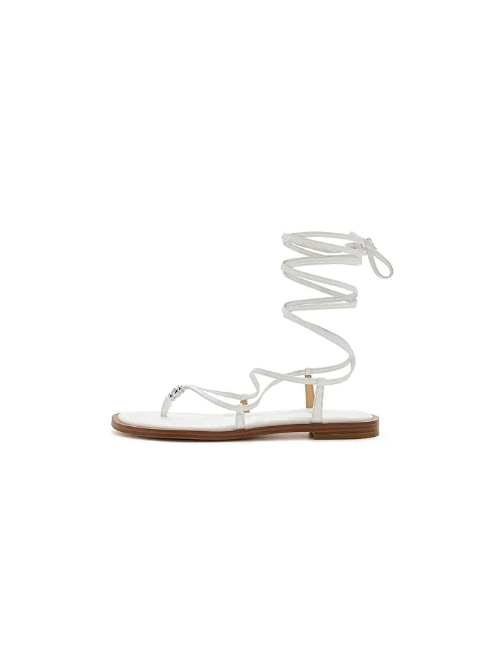 Сандалии с завязками Khloe MICHAEL Michael Kors — изображение 3 из 4, белый