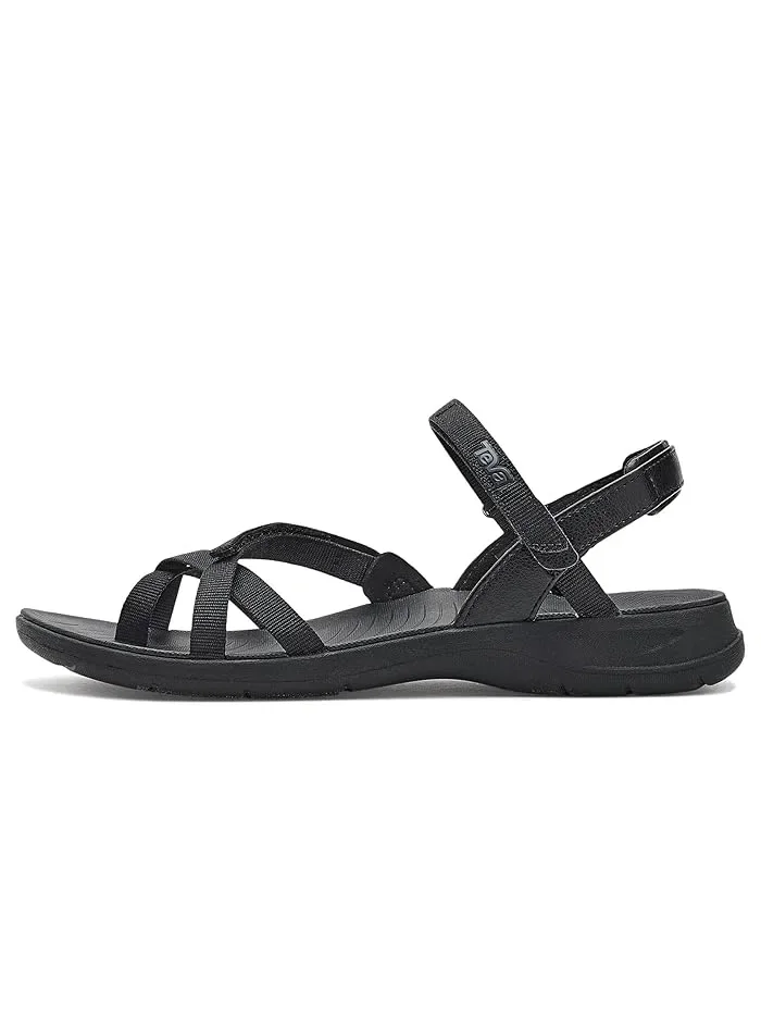 Сандалии с быстросохнущими ремнями Tirratraveler Slingback Teva — изображение 4 из 4, черный/черный