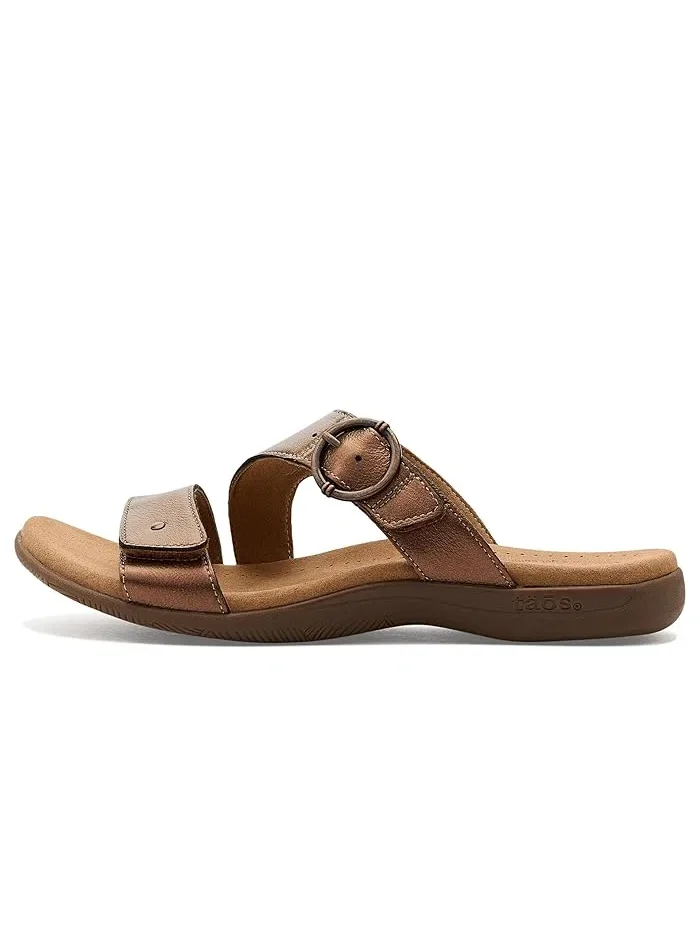 Сандалии с металлическим блеском Westside Taos Footwear — изображение 4 из 4, золотистый