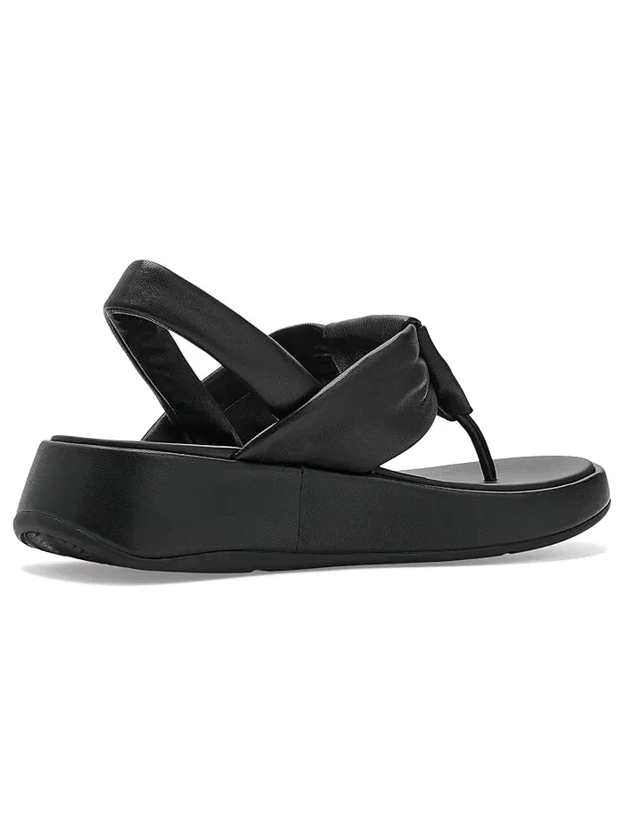 Сандалии с узлом кожаные F-Mode Knot FitFlop — изображение 3 из 4, серебряный