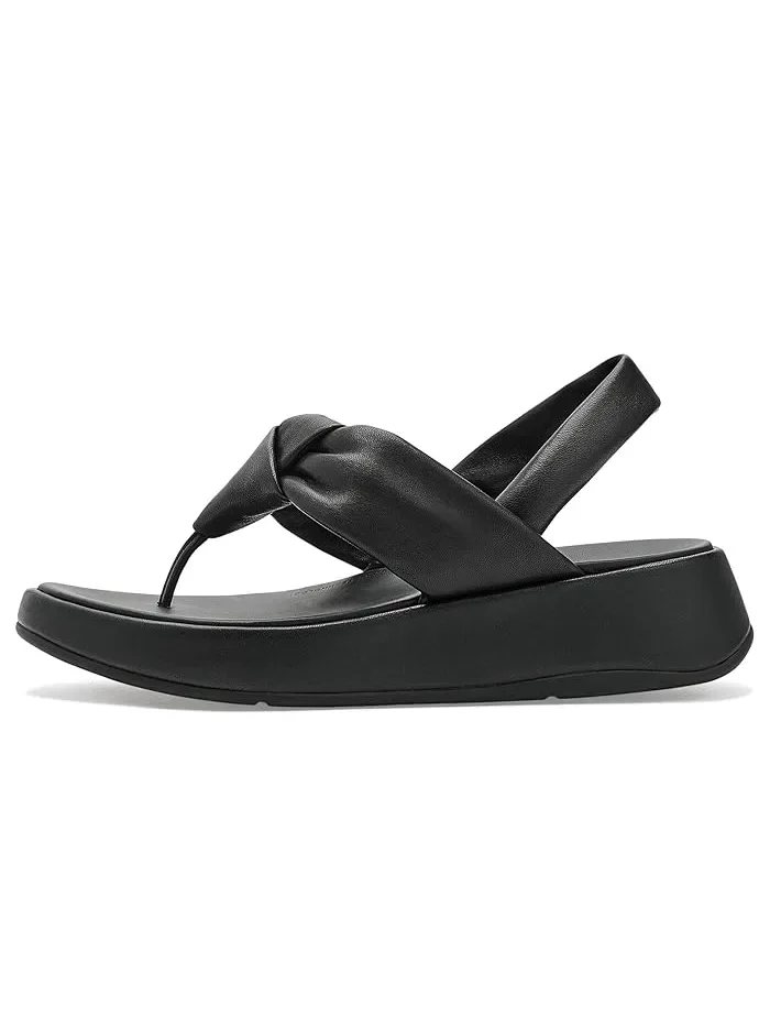 Сандалии с узлом кожаные F-Mode Knot FitFlop — изображение 4 из 4, серебряный