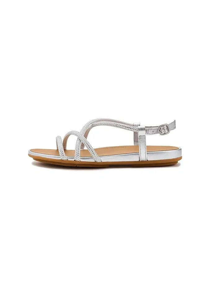 Сандалии кристальные с ремешком FitFlop — изображение 4 из 4, серебряный