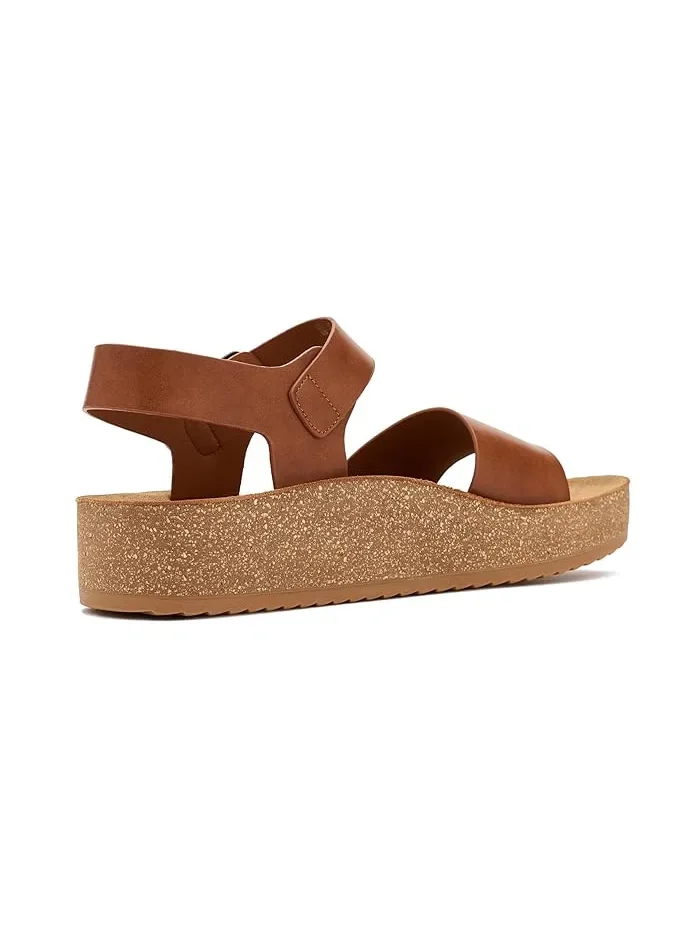 Сандалии платформа Happy Lucky Dr. Scholl's — изображение 3 из 4, коричневый