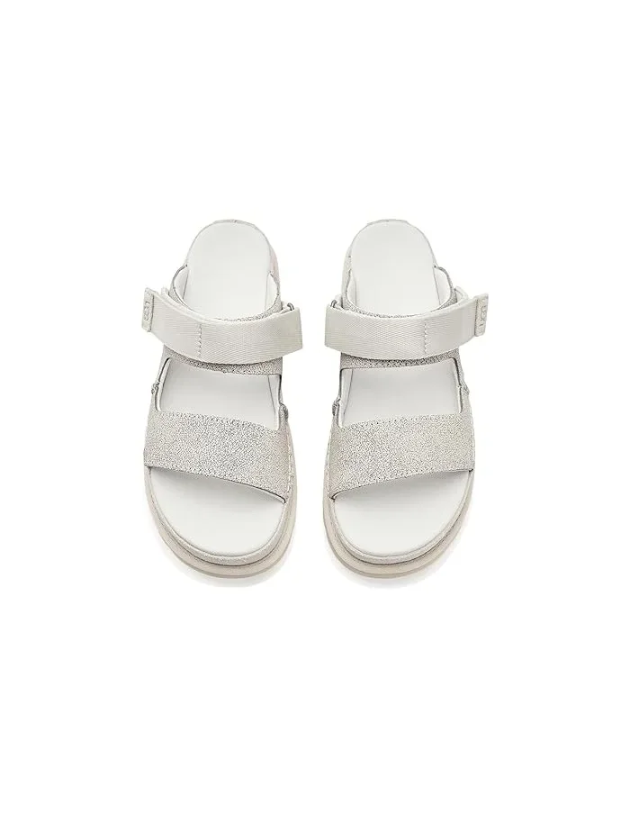 Сандалии текстурированные Goldenstar Crackle Glide UGG — изображение 2 из 4, белый