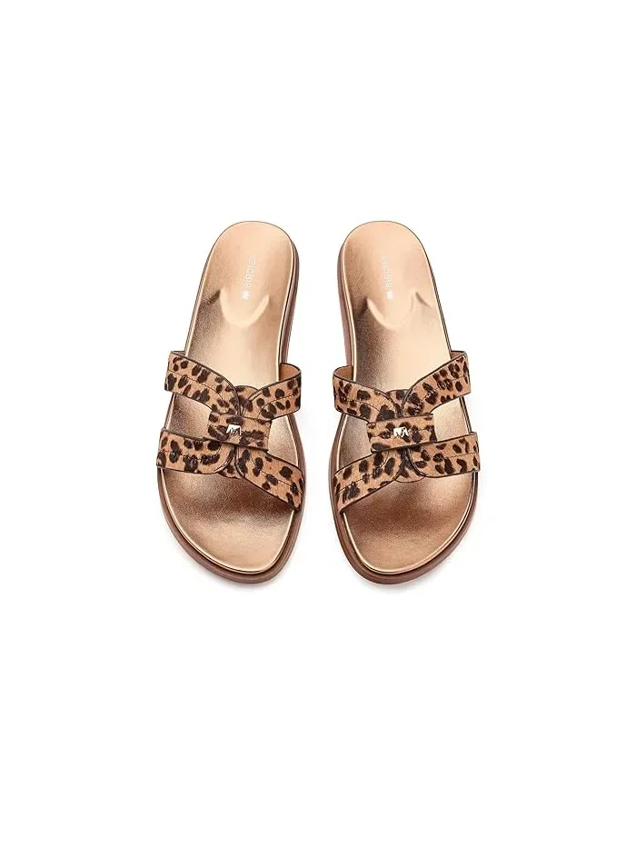 Сандалии тапочки Sunbird Icon Haircalf Birdies, Leopardprint Haircalf — изображение 2 из 4, коричневый