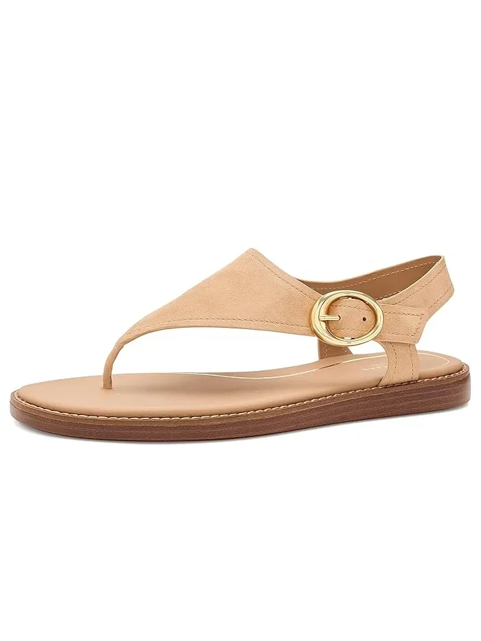 Сандалии с мягкой подошвой Kami Thong Cole Haan — изображение 1 из 4, песочный