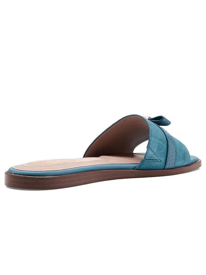 Сандалии с бантом Emalia Slide Cole Haan — изображение 3 из 4, синий/синий
