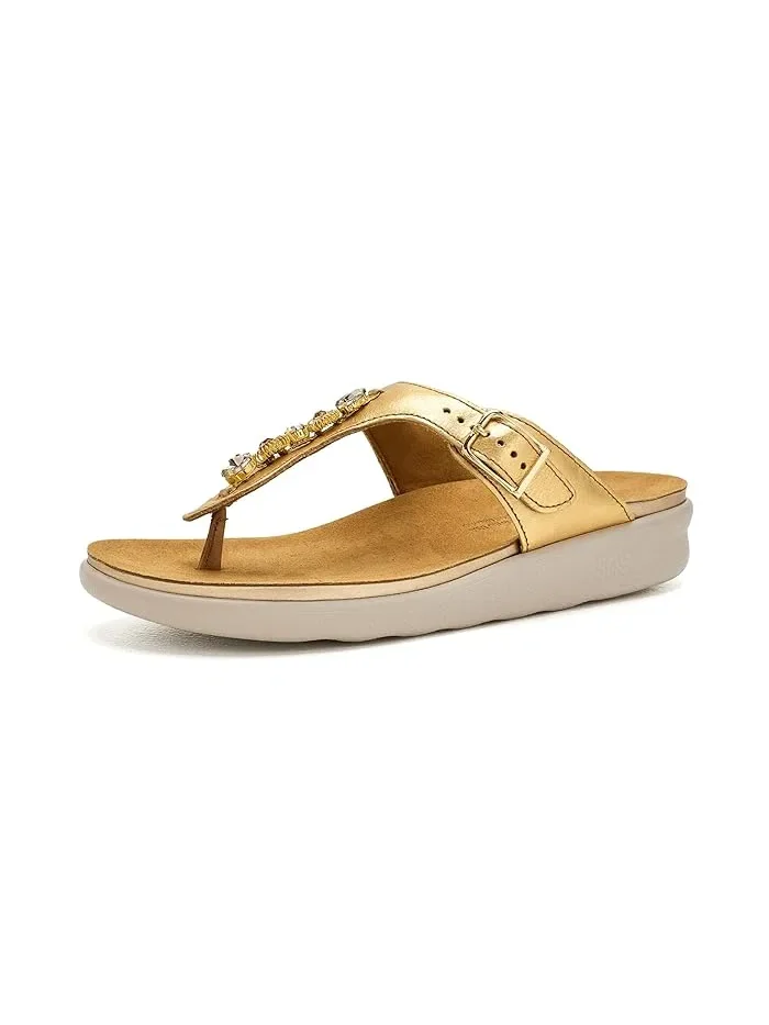 Сандалии Dazzle Comfort Thong SAS, 24K