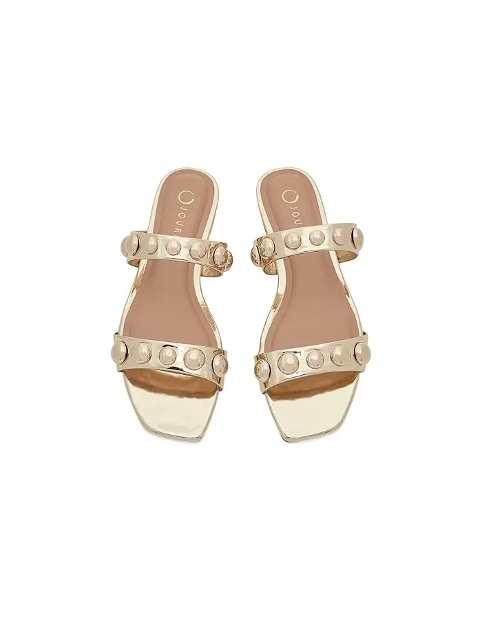 Сандалии с жемчугом Frida Journee Collection — изображение 2 из 4, золото