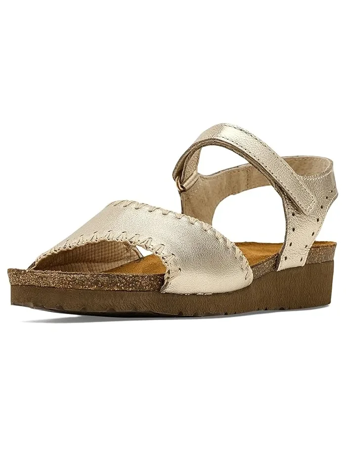 Сандалии с контрастной строчкой Luna Naot